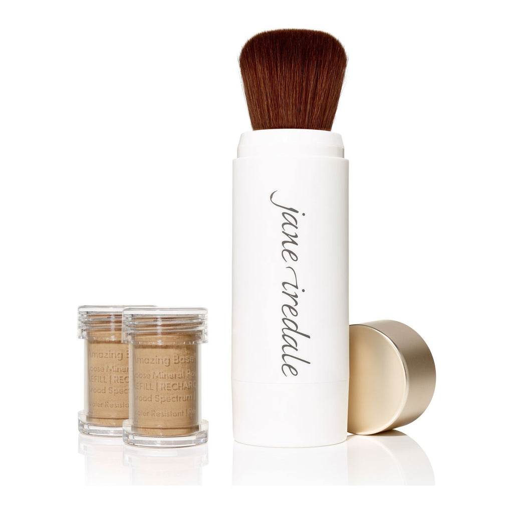 Amazing Base Loose Mineral Powder SPF 20 Refillable Brush – Riviera